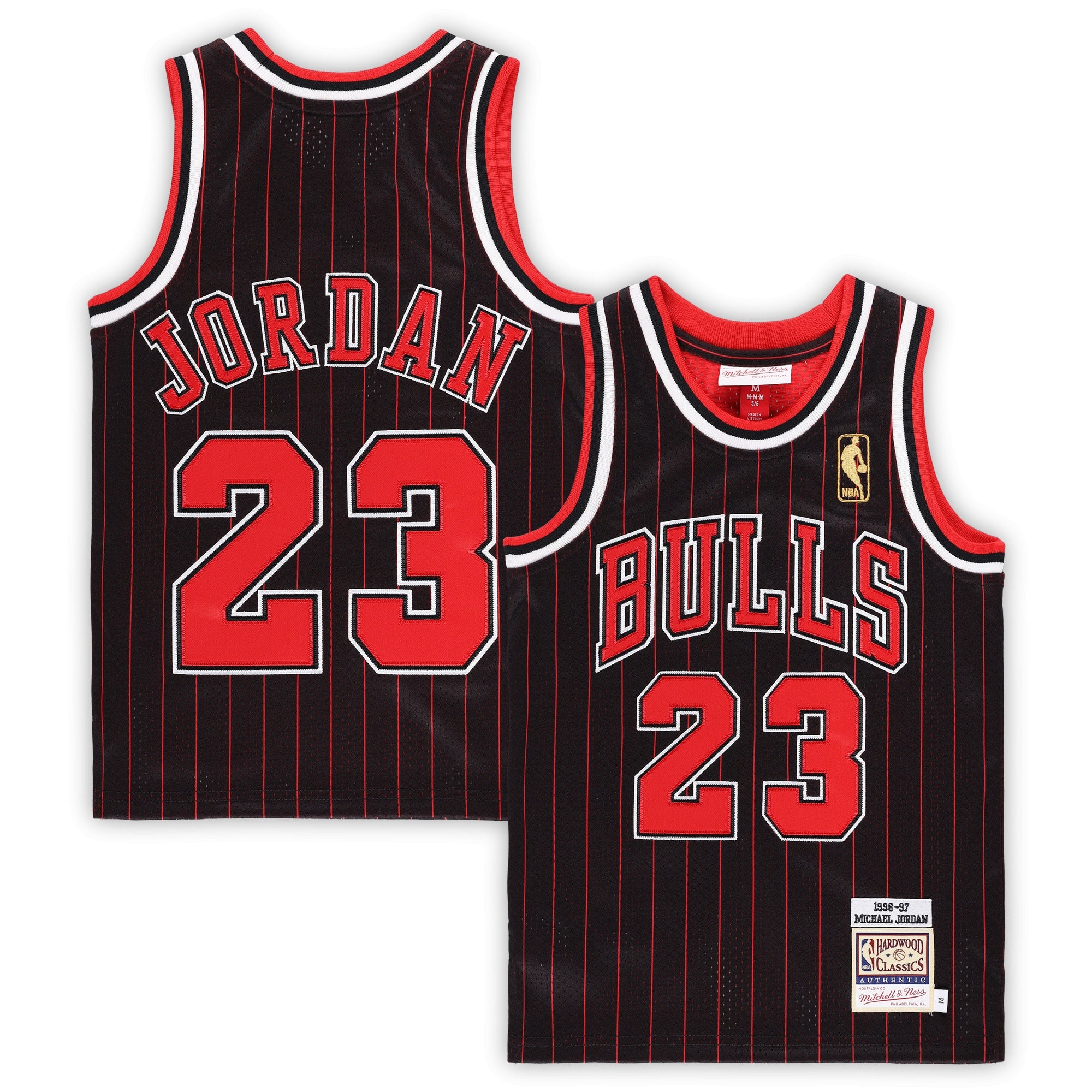Michael Jordan Chicago Bulls Preschool 1997/98 Hardwood Classics Authentic Jersey - White/Black/Red - Image 9