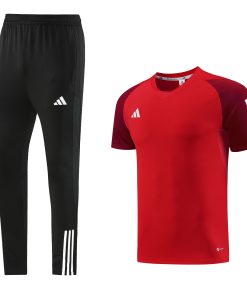 Adidas Short Sleeve Training Jersey Set - AD03- Red