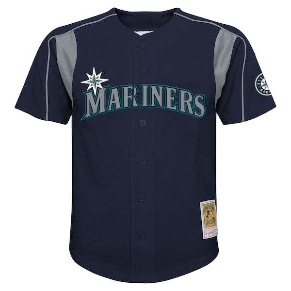 Felix Hernandez Seattle Mariners Preschool Cooperstown Collection Batting Practice Jersey - Navy - Image 2