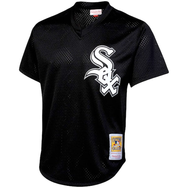 Bo Jackson Chicago White Sox Cooperstown Collection Big & Tall Mesh Batting Practice Jersey - Black - Image 2
