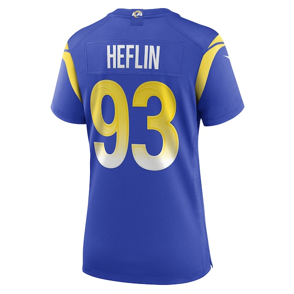 Jack Heflin Los Angeles Rams Nike Women's Team Game Jersey - Royal - Image 3