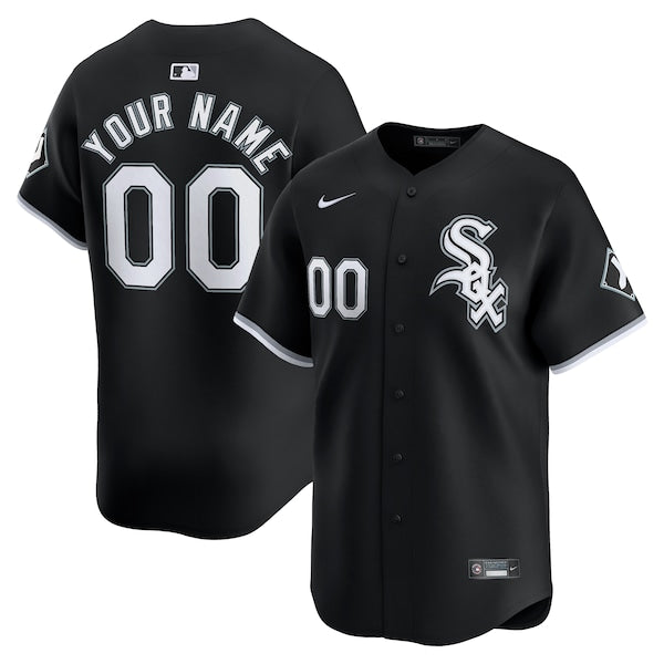 Chicago White Sox Nike Alternate Limited Custom Jersey?ยจC Black