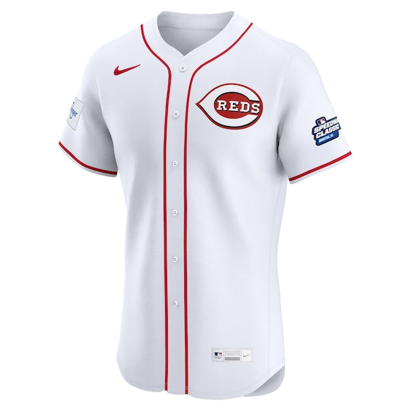 Cincinnati Reds Nike 2025 MLB Speedway Classic Home Elite Jersey - White - Image 2