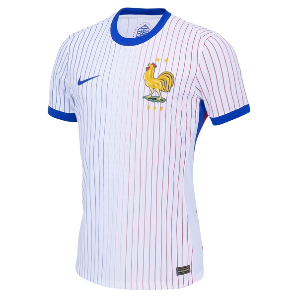 France National Team Nike 2024 Away Authentic Blank Jersey - White - Image 3