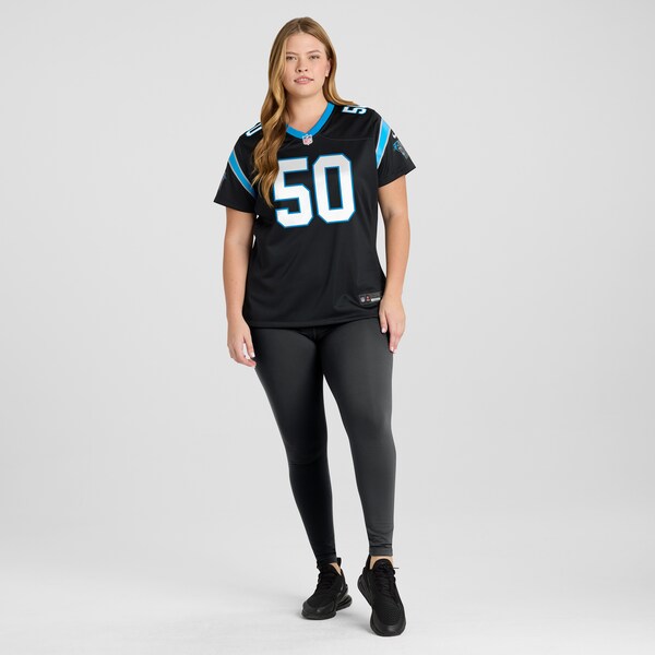 Robert Hunt Carolina Panthers Nike Women's Game Jersey - Black - Image 5
