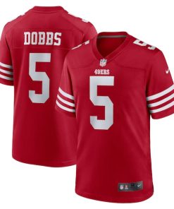 Joshua Dobbs San Francisco 49ers Nike Team Game Jersey -  Scarlet