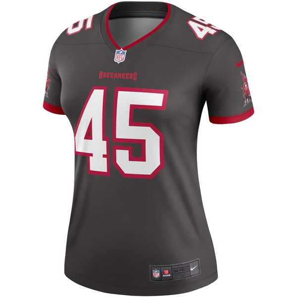 Devin White Tampa Bay Buccaneers Nike Women's Alternate Legend Jersey - Pewter - Image 2