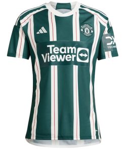 Alternative view of Manchester United adidas 2023/24 Away Replica Jersey - Green
