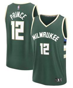 Taurean Prince Milwaukee Bucks  Fast Break Replica Player Jersey - Icon Edition - Hunter Green