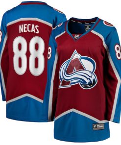 Martin Necas Colorado Avalanche  Women's  Breakaway Player Jersey - Burgundy