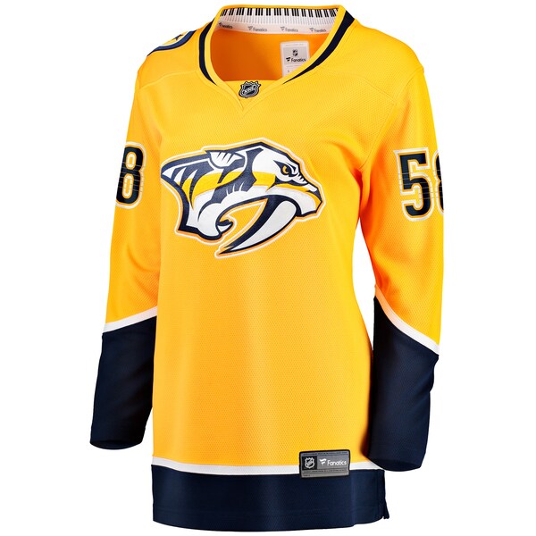 Michael Bunting Nashville Predators Women's Home Breakaway Player Jersey - Gold - Image 2