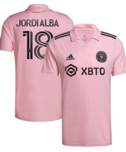 Jordi Alba Ramos Inter Miami CF adidas 2024 The Heart Beat Kit Replica Player Jersey - Pink