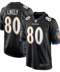 Isaiah Likely Baltimore Ravens Nike Alternate Game Jersey - Black/Purple