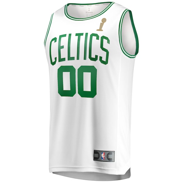 Boston Celtics 2024 NBA Finals Champions Custom Fast Break Jersey - White - Association Edition - Image 3