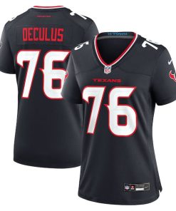 Austin Deculus Houston Texans Nike Women's Team Game Jersey -  Navy