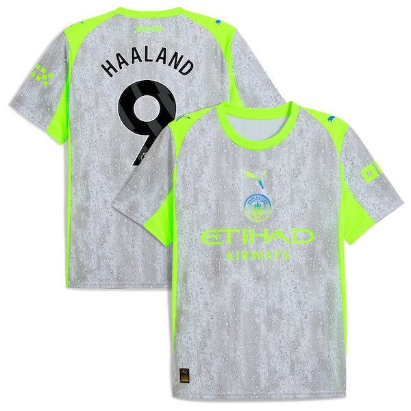 Manchester City Puma 2025/26 Third Replica Jersey - Green/Neon Green/Black/Light Blue - Image 2