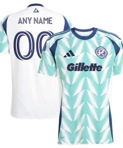 New England Revolution adidas 2025 Eastern White Pine x Flag of New England Replica Custom Jersey - White