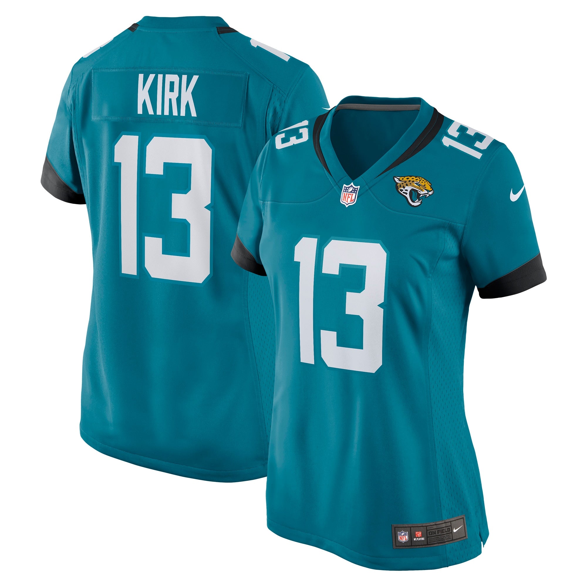 Christian Kirk Jacksonville Jaguars Nike Women's Alternate Game Jersey - Black/Teal - Image 6