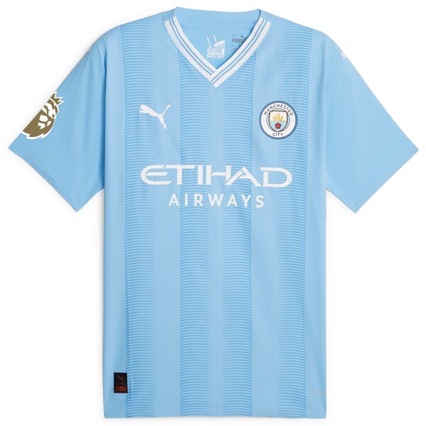 Manchester City Puma 2023/24 Authentic Jersey - Sky Blue - Image 2