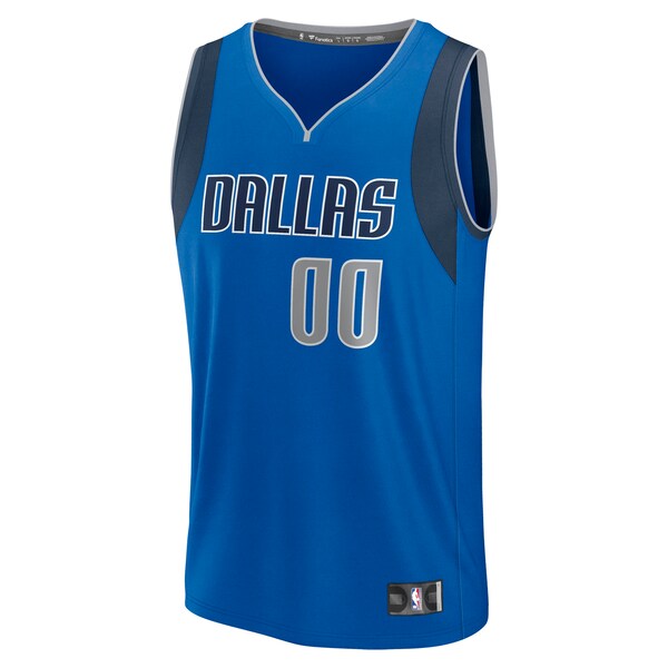 Dallas Mavericks Custom Fast Break Jersey - Icon Edition - Blue/Navy - Image 3