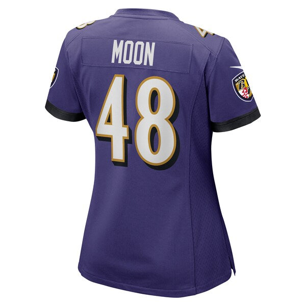 Jeremiah Moon Baltimore Ravens Nike Women's Game Player Jersey - Purple - Image 3