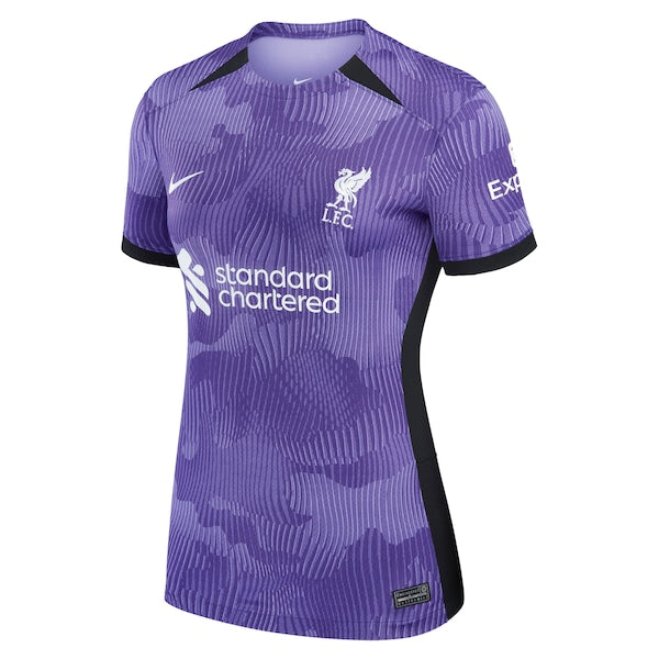 Alexis Mac Allister Liverpool Nike Women's 2023/24 Third Stadium Replica Player Jersey - Purple - Image 2