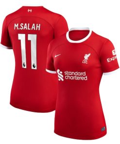 Mohamed Salah Liverpool Nike Women's 2023/24 Home Replica Player Jersey - Red/White