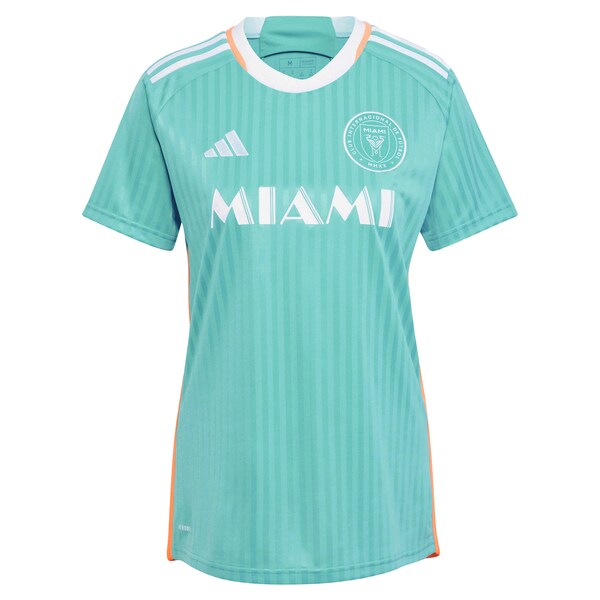 Lionel Messi Inter Miami CF adidas Women's 2024 Archive Replica Player Jersey - Aqua - Image 2