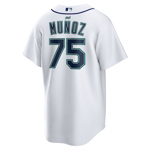 Andres Munoz Seattle Mariners Nike Home Replica Jersey - White - Image 5