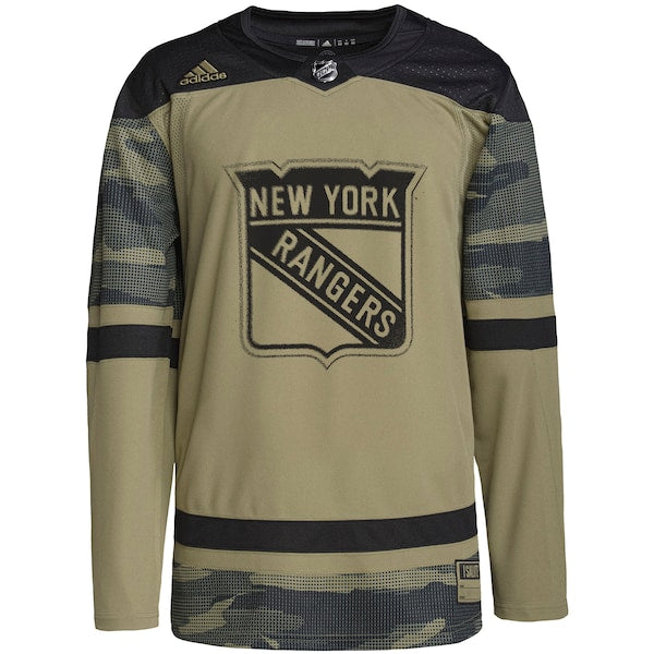 New York Rangers adidas Military Appreciation Team Authentic Practice Jersey - Camo - Image 2