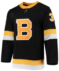 Alternative view of Patrice Bergeron Boston Bruins adidas Alternate Authentic Player Jersey - Black