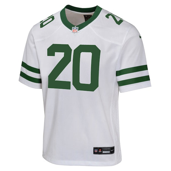 Breece Hall New York Jets Nike Youth Game Jersey - Legacy White/Black/Green - Image 3