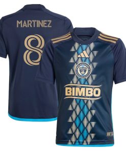 Jose Martinez Philadelphia Union adidas Youth 2024 The XV Kit Replica Player Jersey?¨C Navy