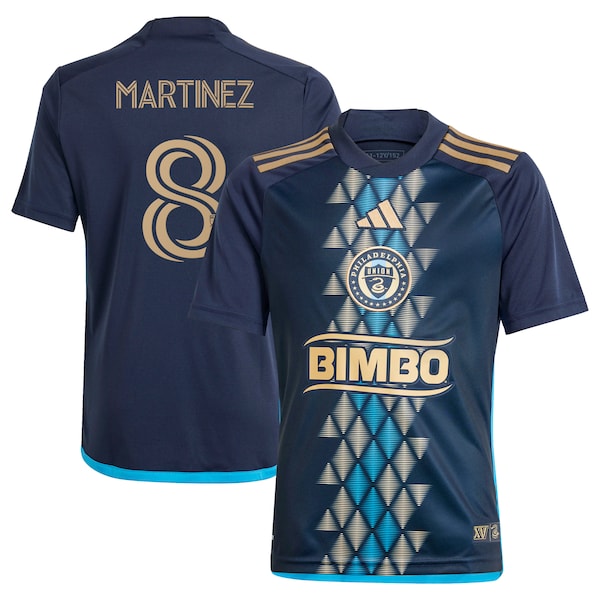 Jose Martinez Philadelphia Union adidas Youth 2024 The XV Kit Replica Player Jersey?ยจC Navy
