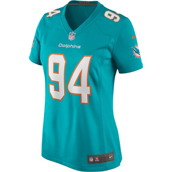 Christian Wilkins Miami Dolphins Nike Women's Game Jersey - Aqua - Image 2