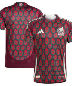 Mexico National Team adidas 2024 Home Authentic Jersey - Burgundy