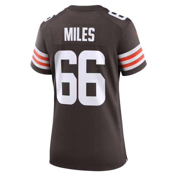 Joshua Miles Cleveland Browns Nike Women's Team Game Jersey - Brown - Image 3