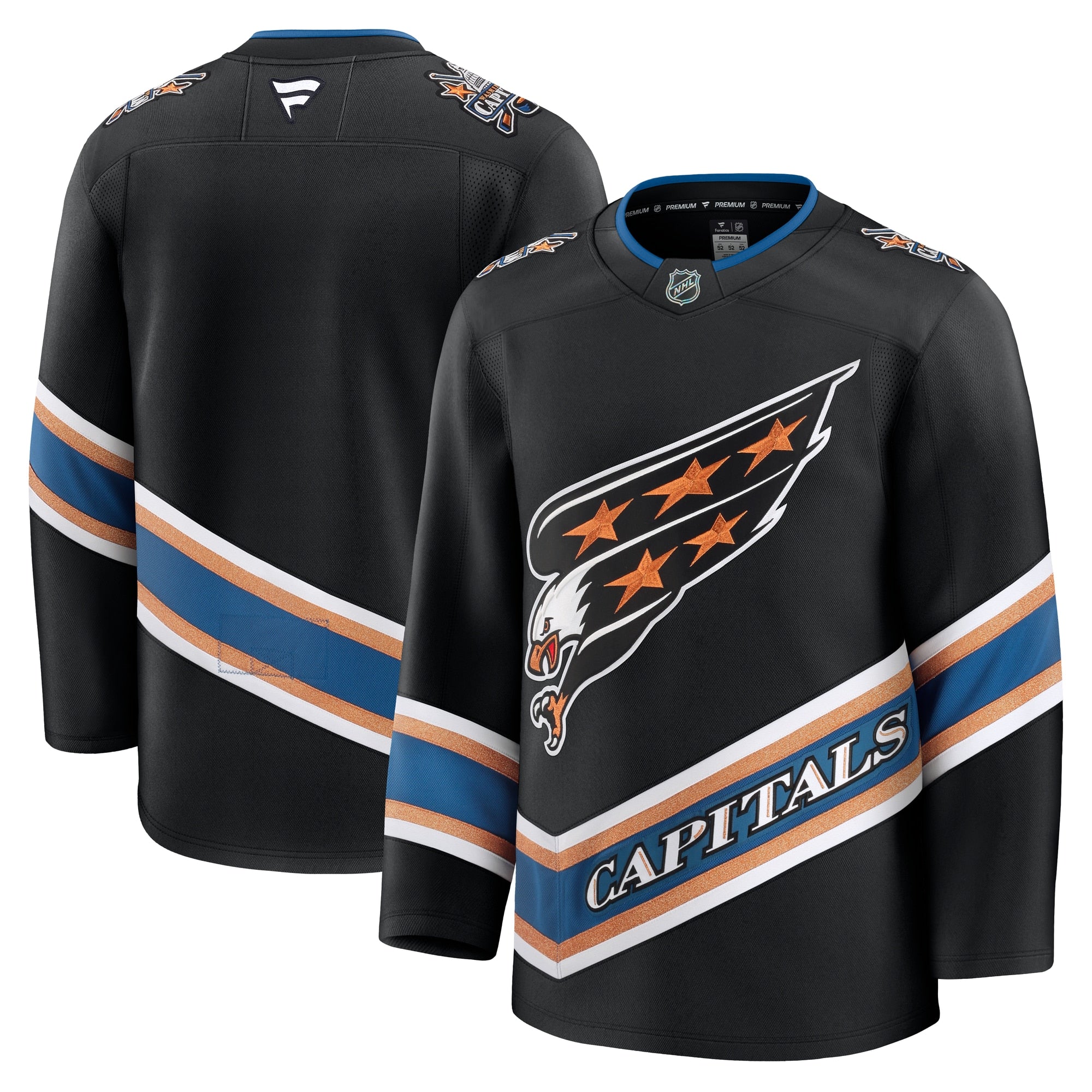 Washington Capitals Away Premium Jersey - White/Black/Red - Image 8