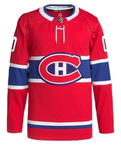 Alternative view of Montreal Canadiens adidas  Home  Primegreen Authentic Custom Jersey - Red