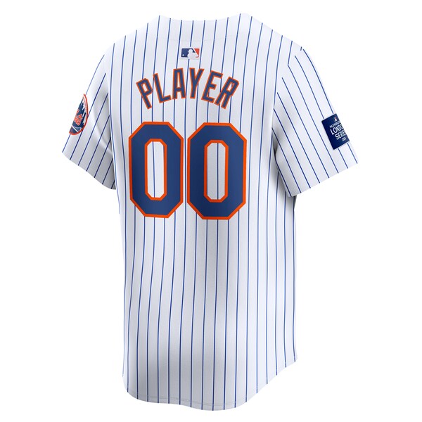 New York Mets Nike 2024 MLB World Tour London Series Home Pick-A-Player Limited Jersey?ยจC White - Image 3
