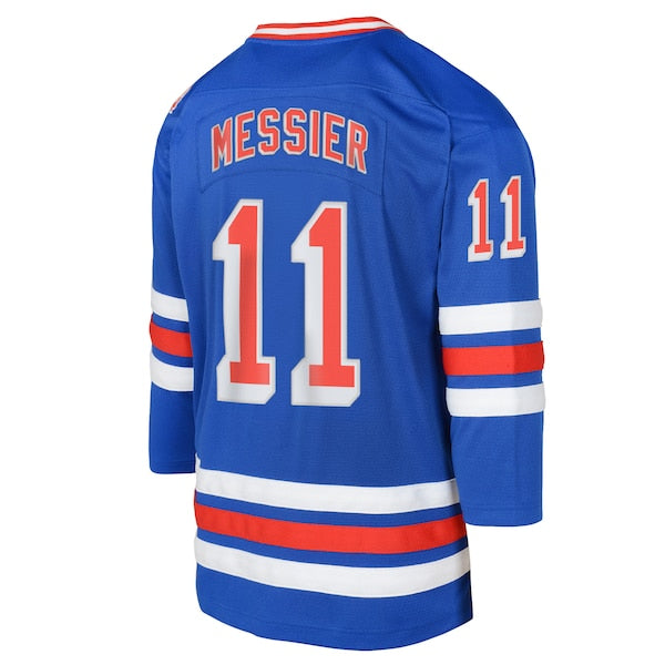 Mark Messier New York Rangers Youth Power Play 2.0 Player Jersey with Captain Patch - Royal - Image 3