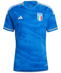 Alternative view of Italy National Team adidas 2023 Home Replica Jersey - Blue