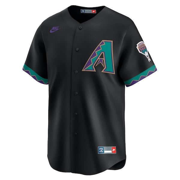 Randy Johnson Arizona Diamondbacks Nike Throwback Cooperstown Collection Limited Jersey - Black/Cream - Image 3