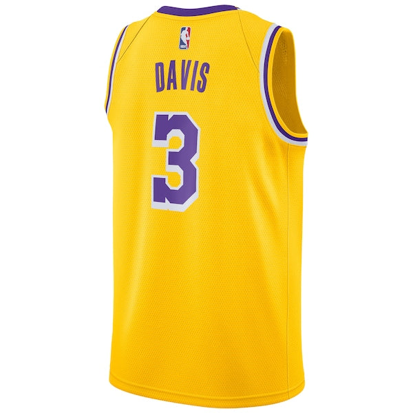 Anthony Davis Los Angeles Lakers Nike 2019/20 Swingman Jersey Gold - Icon Edition - Image 3