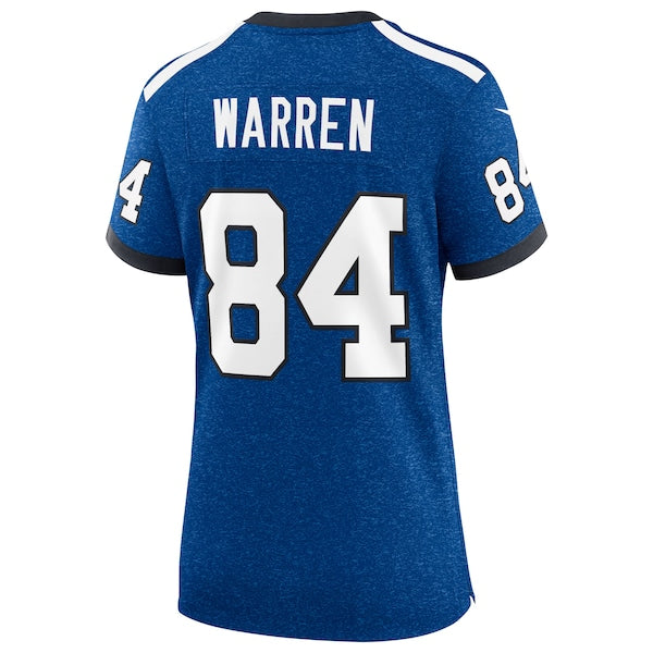 Tyler Warren Indianapolis Colts Nike Women's Alternate 2 Indiana Nights Game Jersey - Heather Royal - Image 3