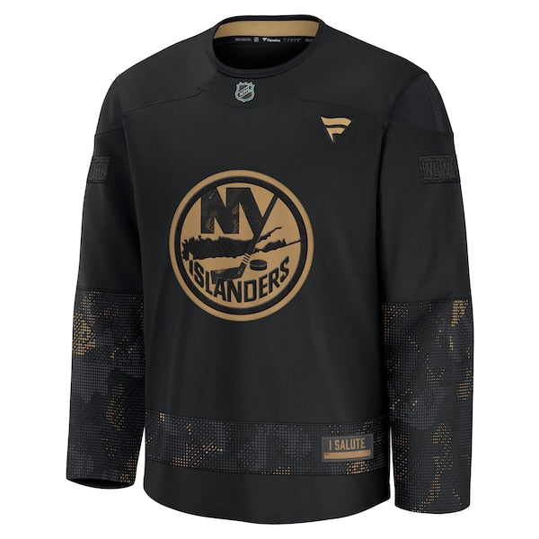 New York Islanders 2024 Military Appreciation Practice Jersey - Black - Image 2
