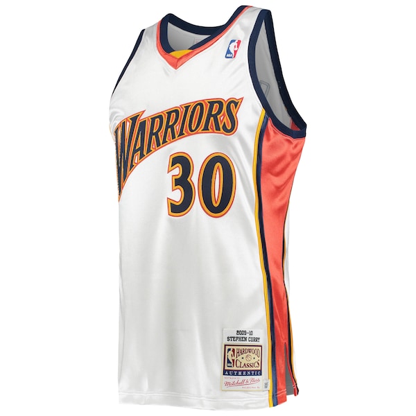 Stephen Curry Golden State Warriors 2009/10 Hardwood Classics Authentic Jersey - White - Image 2
