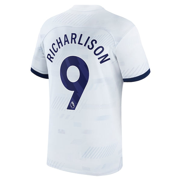 Richarlison Tottenham Hotspur Nike Youth Home 2023/24 Replica Player Jersey - White - Image 3