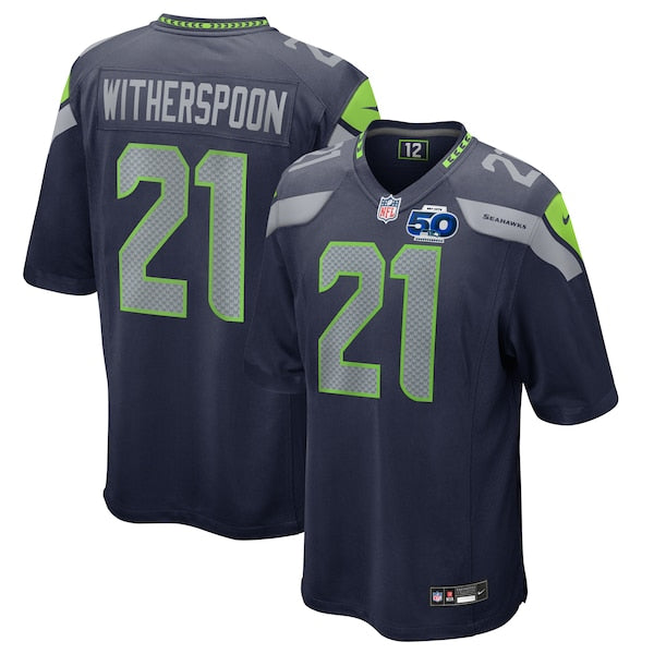 Devon Witherspoon Seattle Seahawks Nike Team 50th Season Game Jersey - College Navy/Royal - Image 2