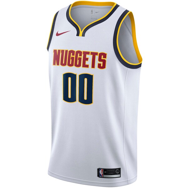 Denver Nuggets Nike Swingman Custom Jersey - Association Edition - White/Navy - Image 3